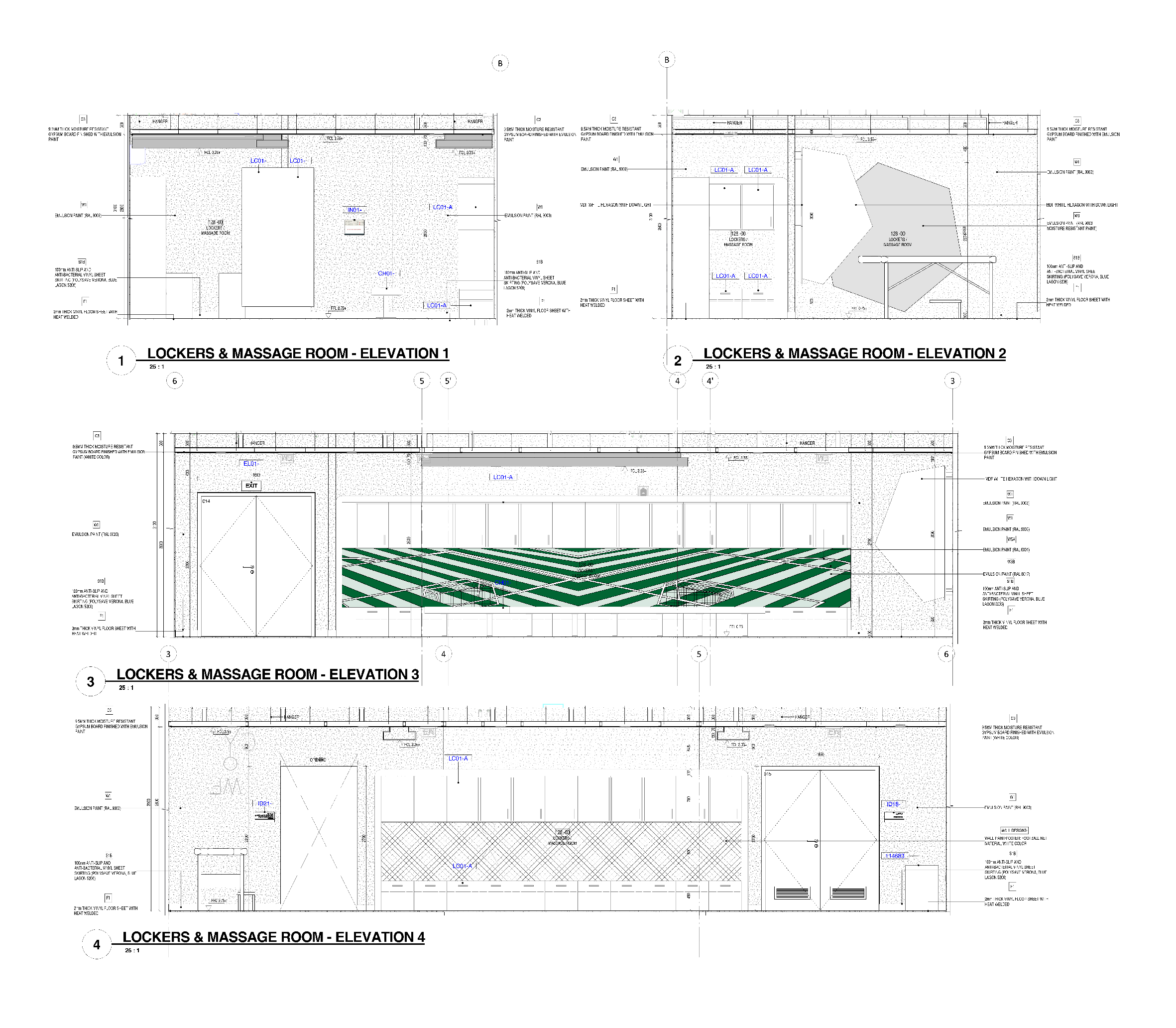 BIM model for the training stadiums in the Qatar World Cup for CORDOBA-212, with a total area of 900 m², 2018