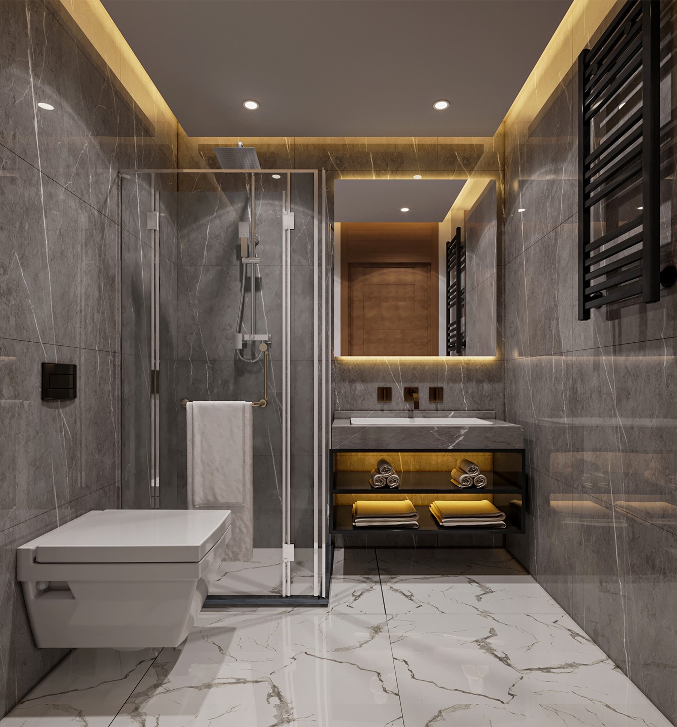 Interior design for a 420 m² private villa in Turkey, Sapanca, 2019