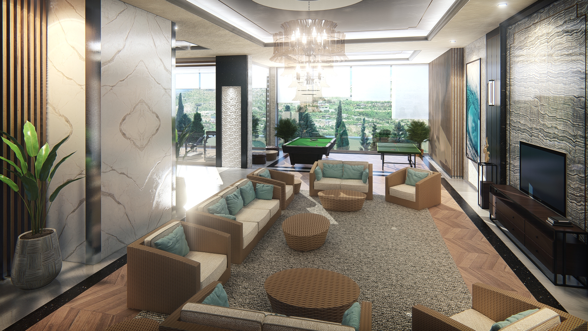Interior design of a SPA space within a private villa in Iraq with an area of 540 m² in 2019