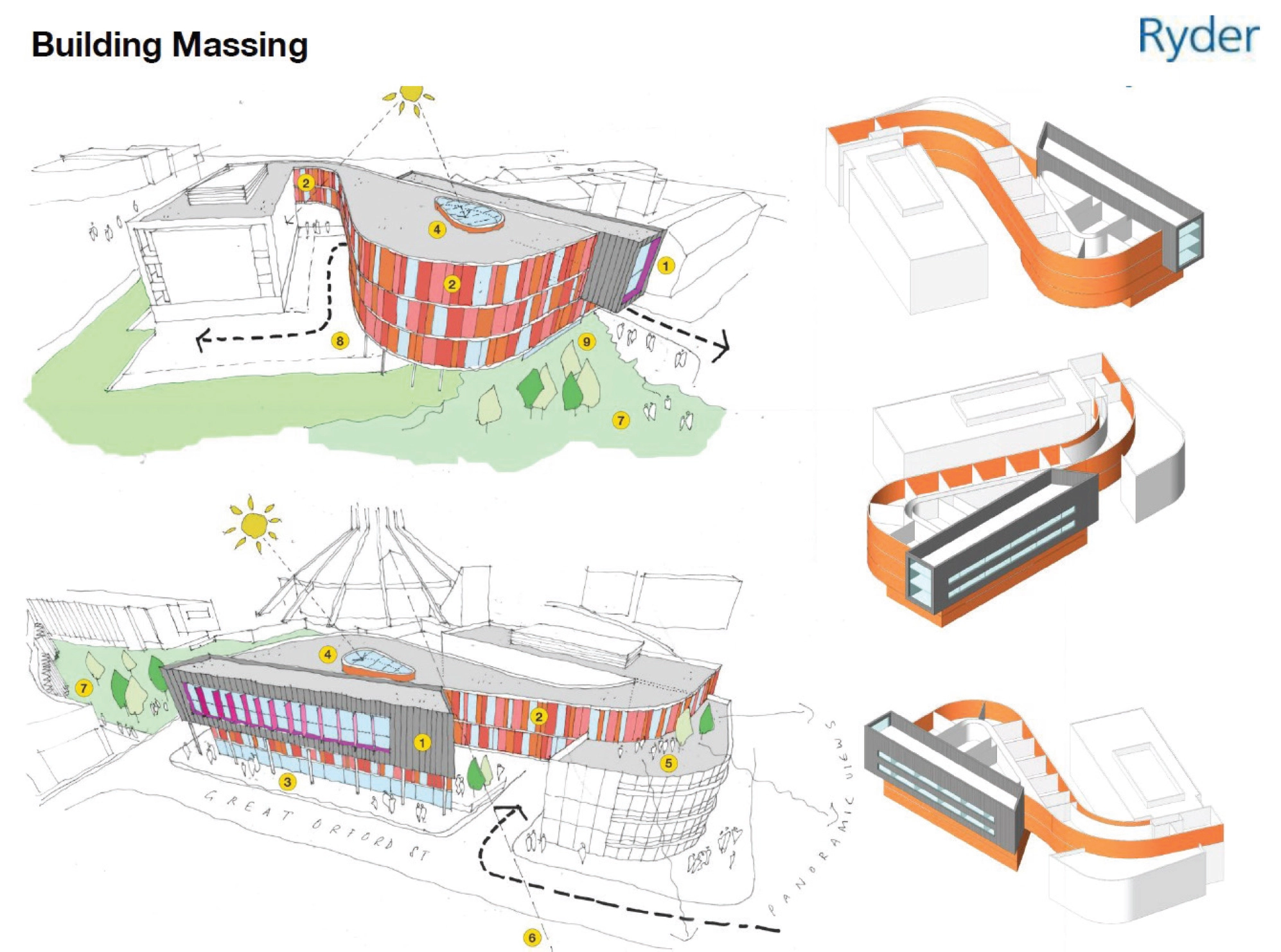 BIM model of a commercial complex