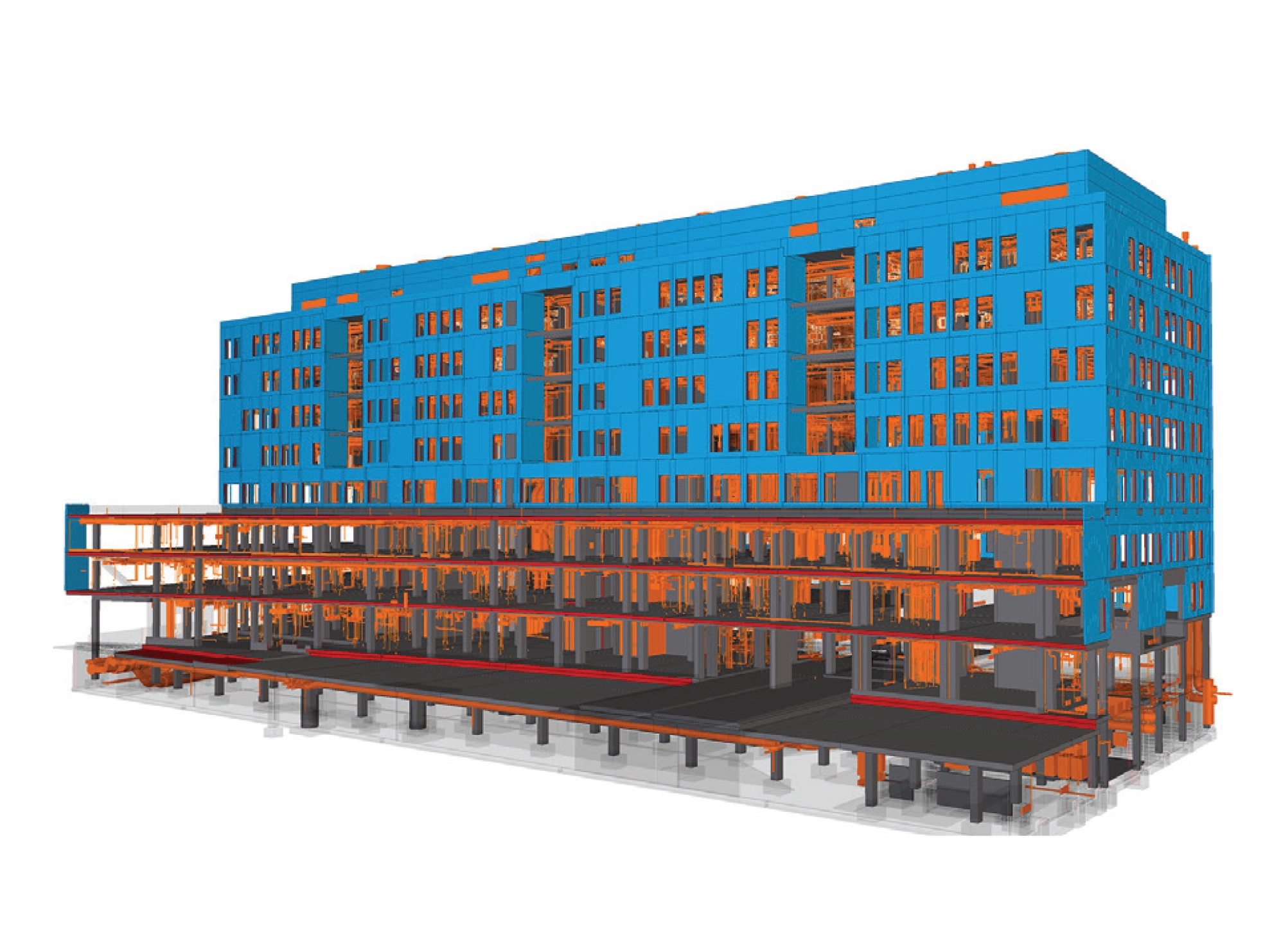 BIM model of a hospital