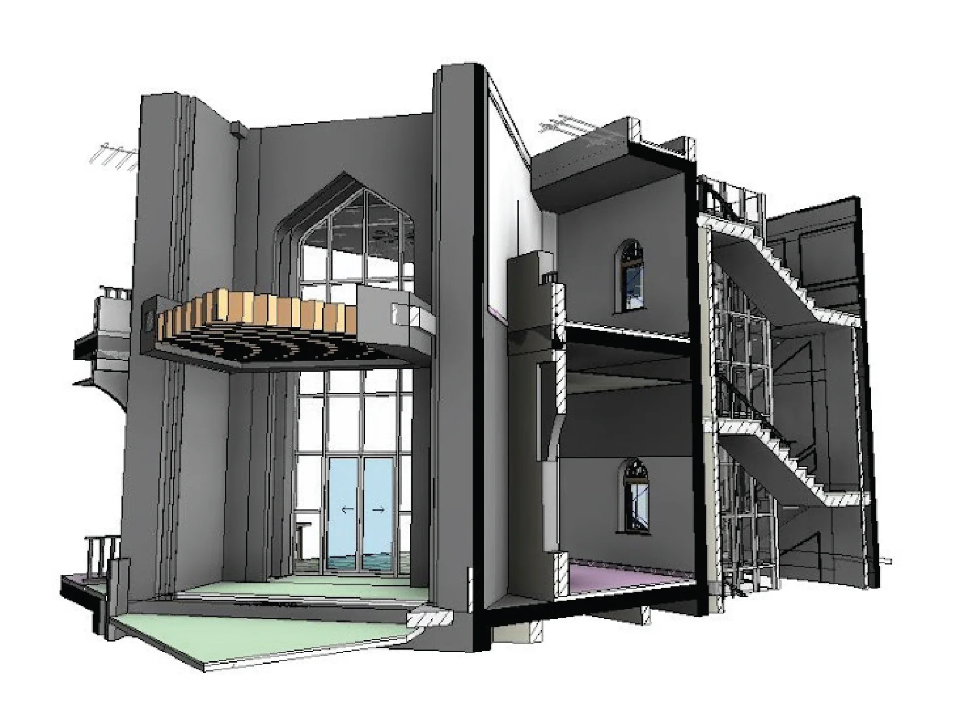 BIM model of a private villa