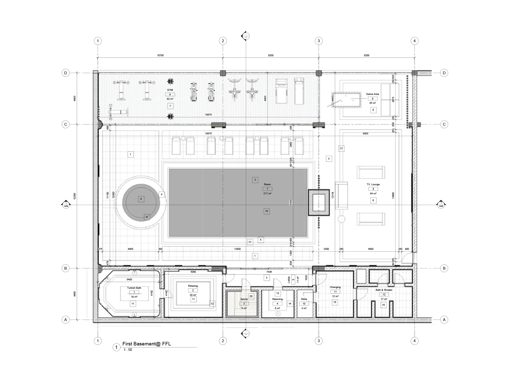 BIM model of a private villa